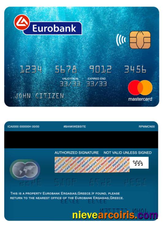 Greece Eurobank Ergasias mastercard